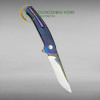 СИНІЙ ПТАХ авторський складаний ніж ручної роботи Androshchuk Knives, сталь S125V, 65 HRC, купити замовити в Україні
